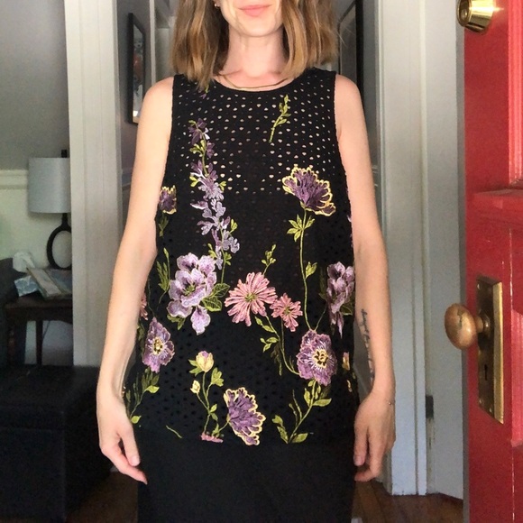 Anthropologie Meadow Rue Floral eyelet tank- Medium - Picture 5 of 14